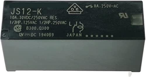 Реле AGOUNOD 5ШТ JS5-K 5VDC JS12-K 12VDC JS24-K 24VDC DIP-5 Реле хранене 8A (Цвят: 24, размер: 1)