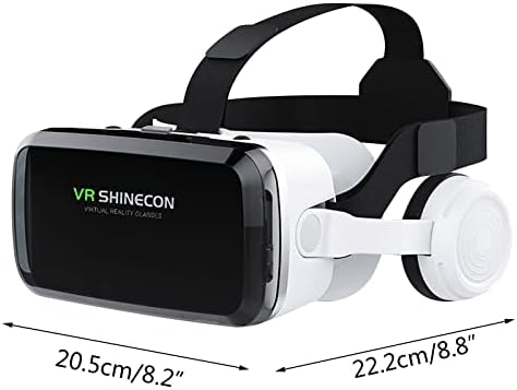 Слушалки 4 NQ Vr за телефони и Android, 3D Очила за виртуална реалност с безжични Слушалки, Очила за филми и игри