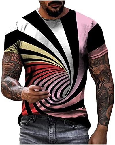 Мъжка тениска с графичен Принтом, Хипстерская Риза в стил Хип-Хоп с Принтом Тай-Боя, Кратък Дълъг Ръкав, Цветен