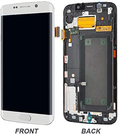 Дисплей капацитивен Сензорен екран (AMOLED) Дигитайзер в събирането на рамка за Samsung Galaxy S6 Edge (5,1 инча) G925A