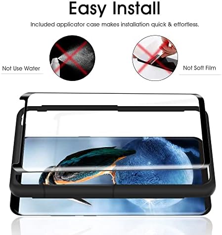 Защитно фолио за екрана OTAO Galaxy S8 от закалено стъкло (2 опаковки), защитно фолио от стъкло с 3D извити матрица за