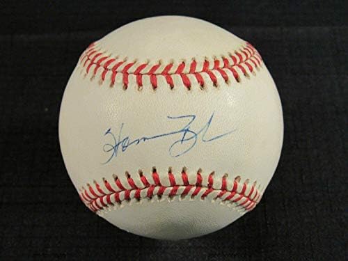 Омир Буш Подписа Автограф Rawlings OAL Baseball B88 - Бейзболни Топки с Автографи