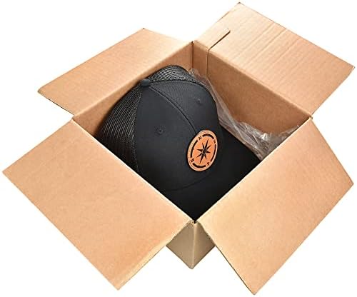 Муфасси - Бейзболна шапка от окото на материал - Кожа Компас - Регулируема шапка - Шапка на шофьор на камион -