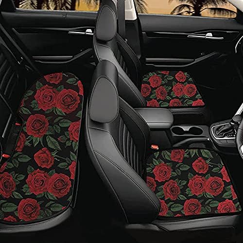 Възглавници за автомобилни седалки KEIAHUAN Red Rose, Долни възглавница и калъф за седалка за домашни любимци,