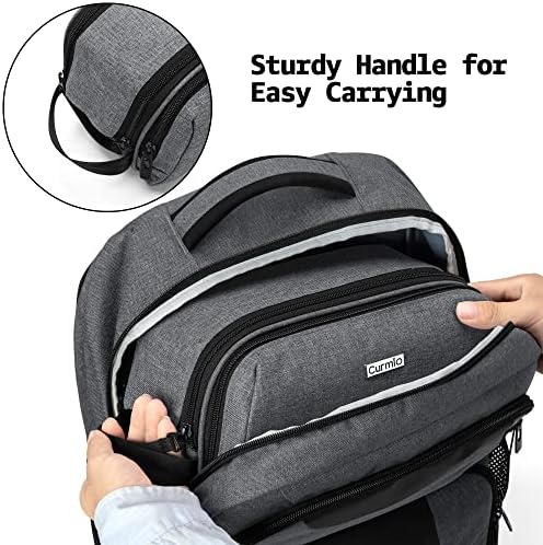 Пътна чанта за носене CURMIO, Съвместима с CPAP апарат ResMed AirMini и аксесоари, Преносими аксесоари за CPAP, Калъф за носене, чанта за съхранение (само празна опаковка, патенто?