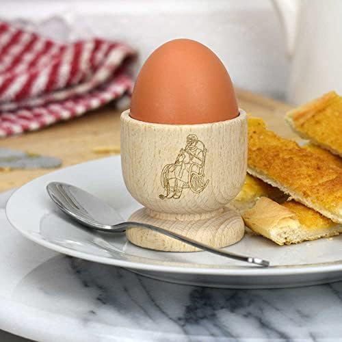 Дървена чаша за яйца Azeeda Вязаная баба (EC00023016)