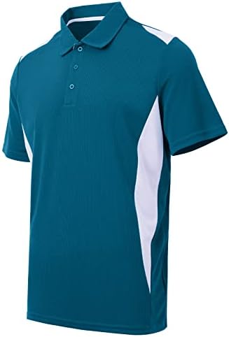 Мъжки ризи за Голф Corna, Абсорбиращи Влагата, Риза с къси ръкави Dry Fit Performance, Бързосъхнеща Ежедневни Риза Поло