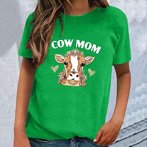 Работни блузи за жени, Забавно Сладко Тениска с Изображение на Пастушки Планински Говеда, Тениска с изображение на Животни,