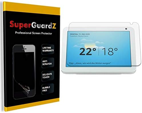 [3 опаковки] Защитно фолио за екрана, Echo Show 8 (1-во поколение) - SuperGuardZ, с антирефлексно покритие, матирана, със защита от пръстови отпечатъци, със защита от мехурчета [До