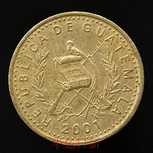 Монета на Гватемала Събрани 50 години Случаен Цвете KM283 северна америка Чуждестранни монети