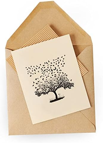 ALIBBON Прозрачни Печати на фона на Есенното дърво за направата на картички и украси за Албума, Прозрачни Печати с Врани на