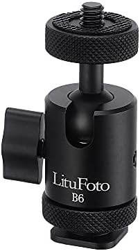 LituFoto B6 Ballhead Метална Професионална Панорамна Топка корона с 1/4 Адаптер за монтиране на камерата на Горещо обувки