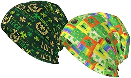 2 Опаковки Декоративни шапки за еднократна употреба-бини в Деня на Св. Патрик за възрастни, Шапка с Череп под формата на Централи,