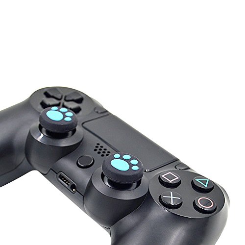 Силиконов Стик Aquiver с бутоните за палеца, Калъф за контролера PS4 Xbox One, 2 (Бял)