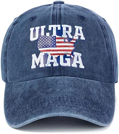 Висококачествена Шапка Ultra MAGA с Флага на сащ, Бейзболна Шапка 2024, Шапка шофьор на камион Тръмп за Жени И Мъже