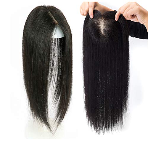 Перука-Topper за коса с Фиби от Човешки Косъм, 4,7 x5, Ръчно изработени, Моно Перука-Topper за Челото, изкуствена коса,