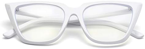 ZUVGEES Дамски Шик Извънгабаритни Очила за четене CatEye, Блокиране на Синя Светлина, Големи Рамки За Очила, Компютърни Ридеры
