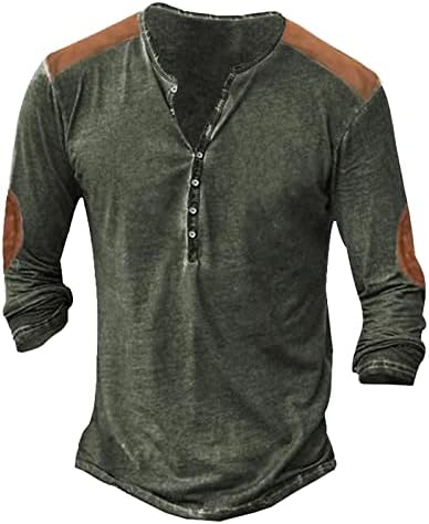XXBR Мъжки Летни Модни и Ежедневни тениски с 3D Дигитален Печат, Отгоре с дълъг Ръкав, Мъжки тениски с Дълъг Ръкав