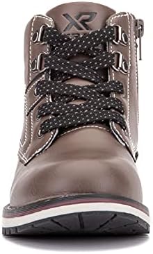 X-RAY/Модни мъжки обувки, Класически Армейските обувки Chukka от изкуствена кожа с високо берцем дантела, с отворени