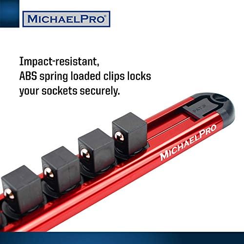 MichaelPro MP014001 Набор от алуминиеви направляващи за контакти от 3 теми - 1/4-инчови, 3/8-инчови и на 1/2-инчов организаторите