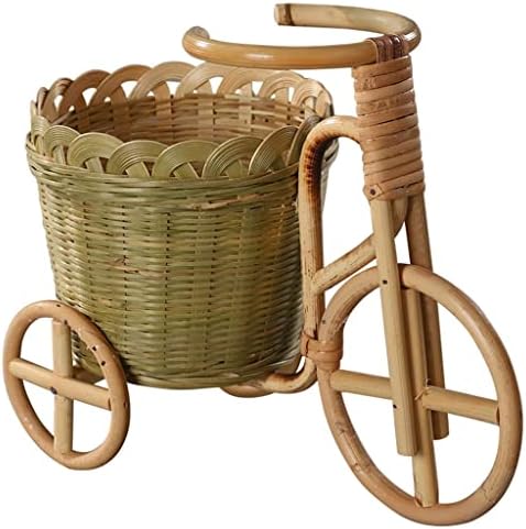 Кошница за три колела на Велосипеда HJKOGH Ръчно изработени Изделия От Ратан Тенис на Украшение Кошница За Съхранение
