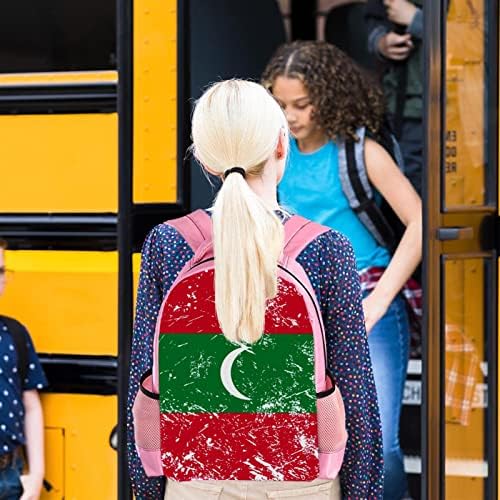 Раница за лаптоп VBFOFBV, Елегантен Раница за Пътуване, Ежедневни Раници през рамо за Мъже и Жени, Флаг на Малдивите