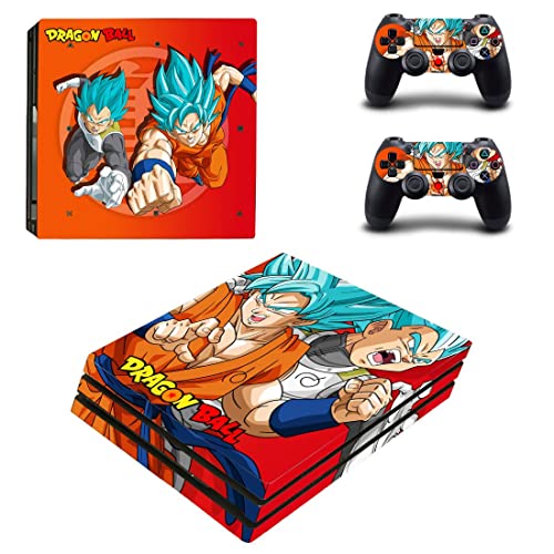 Аниме Драго и VIP балони son Goku, Зеленчуци, Супер Сайян Стикер на корицата на PS4 или PS5 за конзолата PlayStation