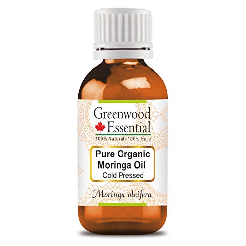 Етерично Чисто Органично масло от моринги Greenwood (Moringa oleifera) Естествен Лечебен сортове, студено пресовано за лична