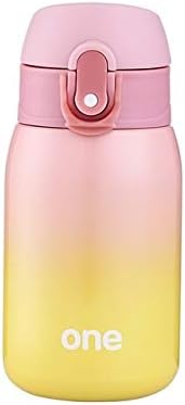 Прекрасен градиентный Цветен детски термос за мляко от неръждаема стомана, детска изолирано бутилка, термокружка с пуфом