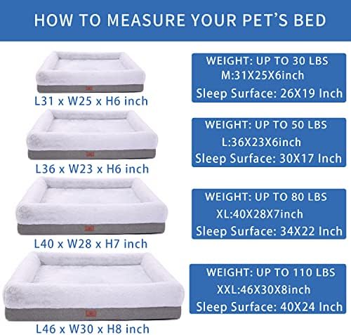 Ортопедично легло за малки и Средни кучета, Диван-легло за кучета с водоустойчива подплата и Подвижен миещ