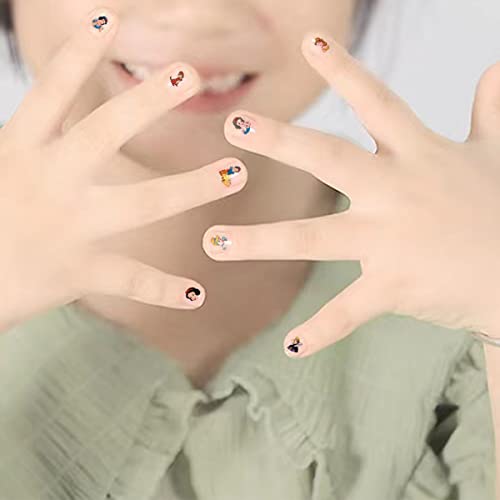 Сладки Мультяшные Етикети за Дизайн на ноктите, за да проверите за Дизайн на ноктите, 3D Самозалепващи Стикери За Нокти,