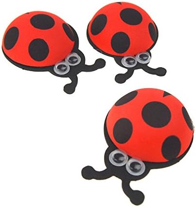 Ladybugs от стиропор Homeford с блестящи очи, Червени, 2-1/ 4 инча, брой 10 броя
