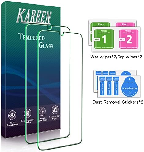 Защитно фолио KAREEN [2] за Samsung Galaxy A14 от закалено стъкло 5G, защита от надраскване, без мехурчета, твърдост 9H, лесен за инсталиране