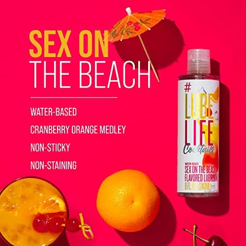Ароматизира смазване Смазка Life Забавления на плажа на водна основа, Лични лубрикант за мъже, жени и двойки,