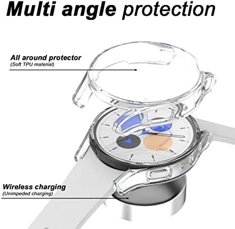 Защитно фолио Rc-Z за Samsung Galaxy Watch 5/Galaxy Watch 4 44 мм, 3 опаковки, мека броня от TPU, напълно Затварящ лицето, Сменяеми Аксесоари за Samsung Galaxy Watch 5 / Galaxy Watch 4 44 мм