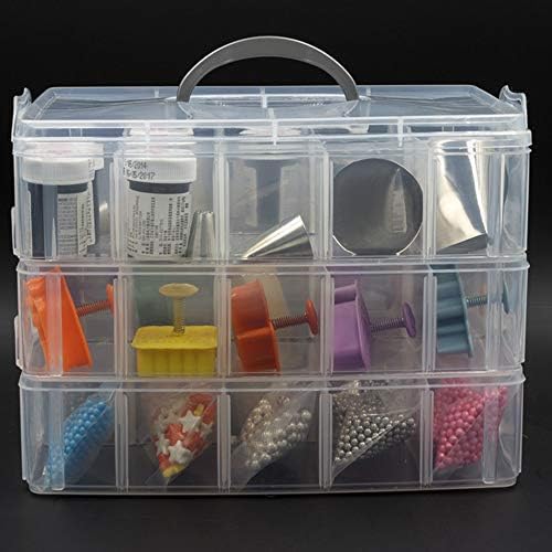 30 Окото Прозрачна Пластмасова Кутия За Съхранение На Играчки Пръстен Бижута Багажник За Изложбата На Стоки Козметична