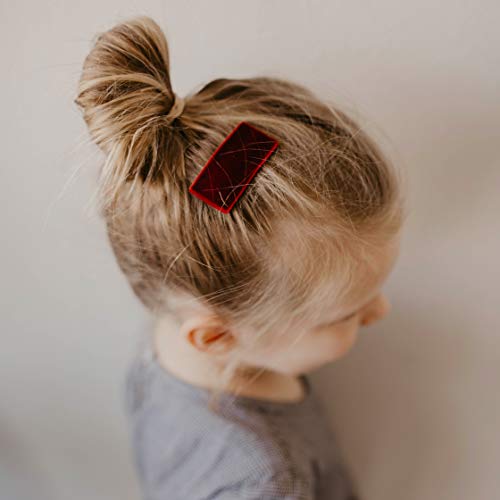 Фиби за коса-Паркър за малки момичета - 5 опаковки кадифени заколок-ключалки, аксесоари за коса - Набор от