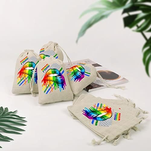 95Lesbian Rainbow Устни Pride Чанти За съхранение на Експозиции, Подаръчни Опаковки за шоколадови Бонбони, Множество