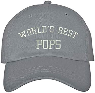 Най-добрата в света бейзболна шапка с бродерия Pops - Шапка за татко, бейзболна шапка на дядо, Папина Шапка,