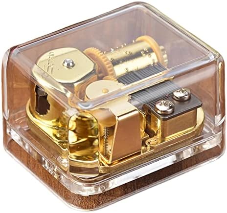 Акрилни механизъм Музикална кутия за Бижута Colaxi Прозрачен за Писма честит Рожден Ден