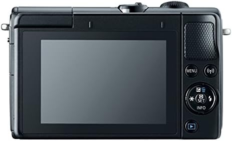 Беззеркальная фотоапарат Canon EOS M100 с обектив 15-45 мм с поддръжка на Wi-Fi, Bluetooth и NFC (черна) (2209C011)