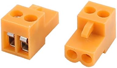 X-DREE 20PCS 300 HT3.96K Стъпка 3,96 мм, 2P Жак за винтови клеммной подложки печатна платка Оранжев цвят (20pcs 300