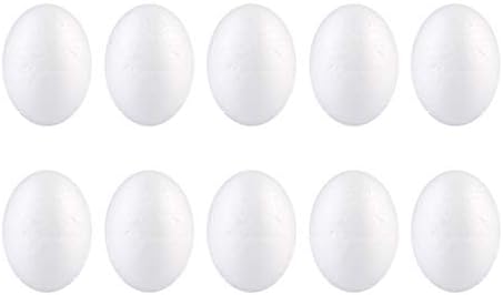 KESYOO Бял Декор 50шт 6см Яйца САМ Великденски Яйца Занаяти Яйца Цветен Декор