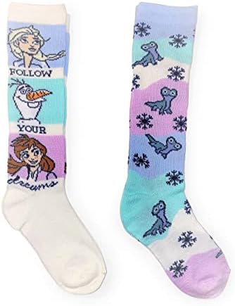Disney Girls Frozen 2 Опаковки Чорапи до Коляното