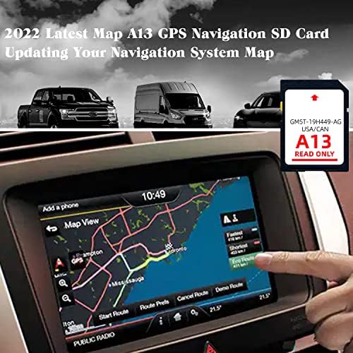 Навигационна SD-карта A13 Ford Sync Последните карти CA, US 2023, Съвместими с Ford / Lincoln F-150 Super Duty Edge Escape