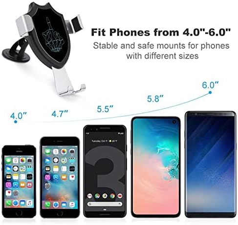 Средната FCK Пръст Автомобилен Интериор Телефон Определяне на отдушник Клип на Притежателя на Мобилен Телефон,