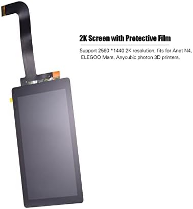 Защитно Фолио Tickas Стъкло, Екран, дисплей 2K 5,5 Инча с Наклеенной Предпазно Фолио, изработени от Закалено Стъкло с Резолюция 25601440 Интерфейс mipi 3D Принтер за Anet N4 LD-001 ELEGOO