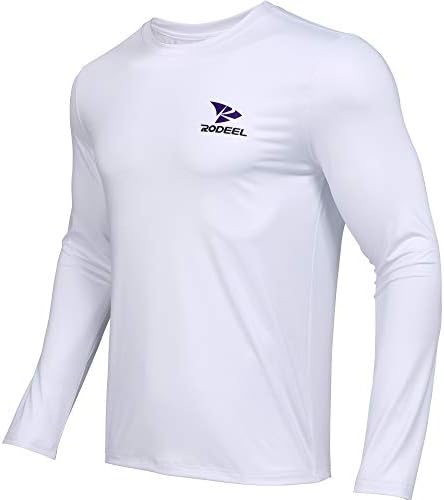 Мъжка Риза за Риболов Rodeel Marlin Премиум-клас с Защита от Слънцето + 50 UPF, Дишаща Тениска с Дълъг Ръкав за Мъже