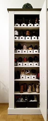 WENKO Organizadores para Zapatos, 4 uds. Поставка за обувки, 11,5 x 15 x 29 см, тъмно-сив