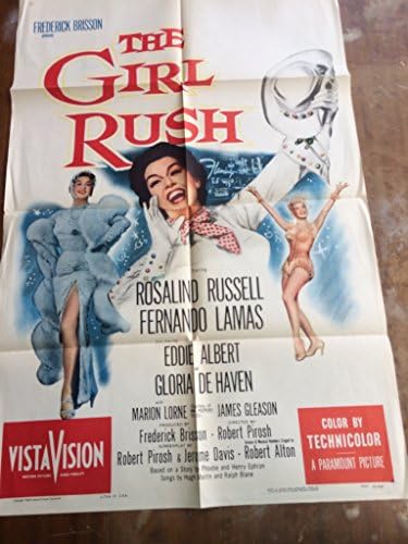 Момиче Ръш, оригинален плакат на филма от 1955 г., Розалинда Ръсел, Фернандо Ламас